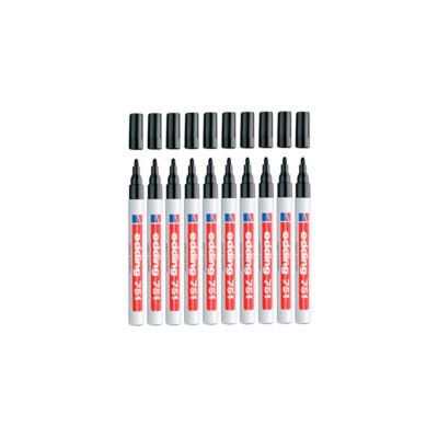 EDDING Lackmarker 751, 1-2 mm, schwarz, 10 Stück