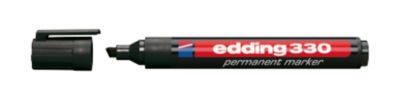 EDDING Permanent Marker 330, mit Keilspitze, 1-5 mm, 10 Stück, schwarz