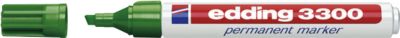 EDDING Permanent Marker 3300, mit Keilspitze, 1 Stück, grün