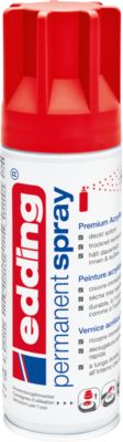 edding Spray 5200, 200 ml, Premium-Acryllack matt, Sprühbreite ca. 50-60 mm, rot matt