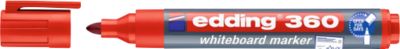 edding Whiteboard Marker 360, Rundspitze, 10 Stück, rot