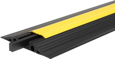 EHA Vario Kabelbrücken, herausnehmbarer Mittelsteg, für In- und Outdoor, L 1000 mm, schwarz/ gelb