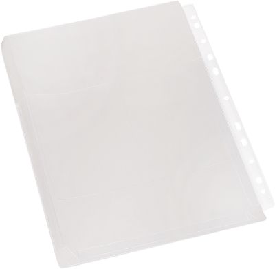 EICHNER Dokumentenhülle, DIN A4, oben offen, 10 Stück, transparent