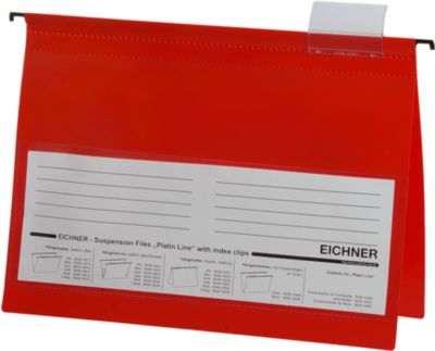 EICHNER Hängehefter,  DIN A4, 10 Stück,  rot