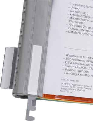 EICHNER Metall-Hängeschienen für Personalhefter, DIN A4, 10 Stück