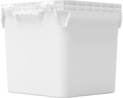 Eimer, quadratisch, Volumen 32 l, mit UN-Zertifizierung, lebensmittelecht, stapelbar, ohne Deckel, L 380 x B 380 x H 338 mm, HDPE, blau