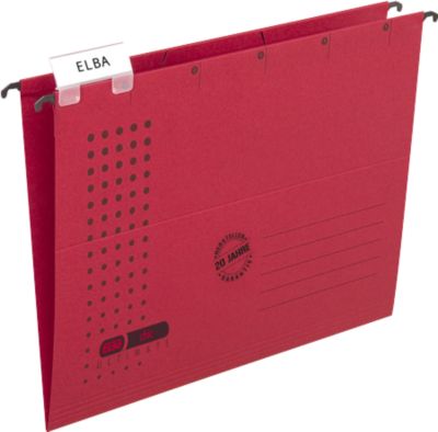 ELBA chic® ULTIMATE Hängemappen, für Formate bis DIN A4, seitlich offen, rot