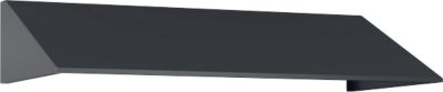 Elément de toit incliné pour armoire à casiers Resisto de C+P, inclinaison de 26°, L 1148 x P 540 x H 230 mm, acier, gris anthracite RAL 7016
