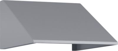 Elément de toit incliné pour armoire à casiers Resisto de C+P, inclinaison de 26°, L 396 x P 540 x H 230 mm, acier, aluminium blanc RAL 9006