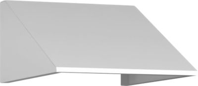 Elément de toit incliné pour armoire à casiers Resisto de C+P, inclinaison de 26°, L 396 x P 540 x H 230 mm, acier, blanc trafic RAL 9016