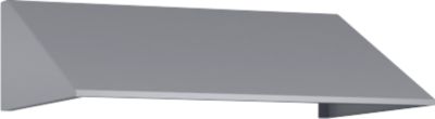 Elément de toit incliné pour armoire à casiers Resisto de C+P, inclinaison de 26°, L 772 x P 540 x H 230 mm, acier, aluminium blanc RAL 9006