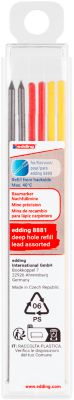 Ersatzmine Edding 8881, für Tiefloch Baumarker 8880, farbsortiert, Strichstärke 1-3 mm, formbar, 6 Stück