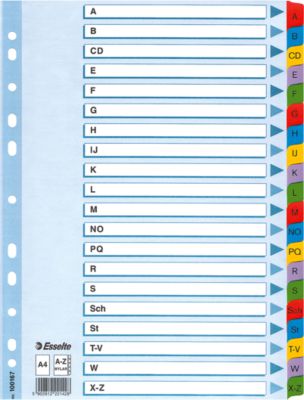 Esselte Karton-Register Mylar, Buchstaben A-Z