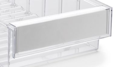 Etiketten 1123 für Schubladen 3020/4020/5020/6020, B 176 x H 41 mm, Karton, weiß, 10 Stück