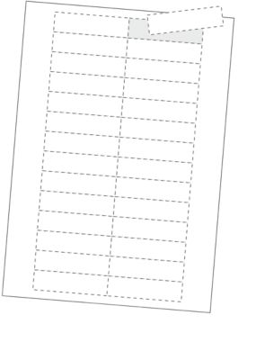 Étiquettes en carton pour porte-étiquette magnétique ORGATEX, blanc, L 150 x l. 67 mm, 100 pièces