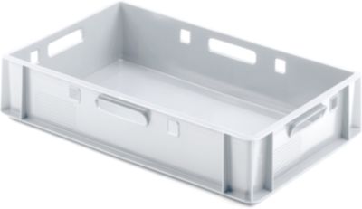 Euro Box Fleischkasten, lebensmittelecht, Inhalt 25,3 L, geschlossene Version, weiß