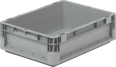 Euro Box Leichtbehälter ELB 4120, aus PP, Inhalt 10,9 L, ohne Deckel, grau