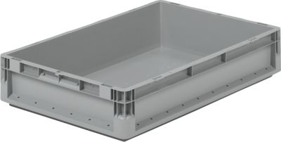 Euro Box Leichtbehälter ELB 6120, aus PP, Inhalt 23,3 L, ohne Deckel, grau