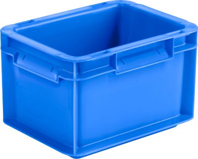 Euro Box Serie EF 2120, aus PP, Inhalt 1,9 L, geschlossene Wände, Unterfassgriff, blau