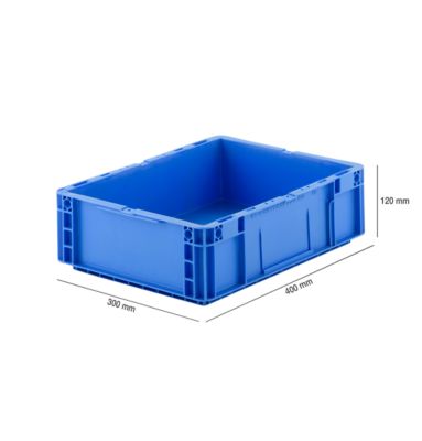 Euro Box Serie MF 4120, aus PP, Inhalt 10 L, Unterfassgriff, blau
