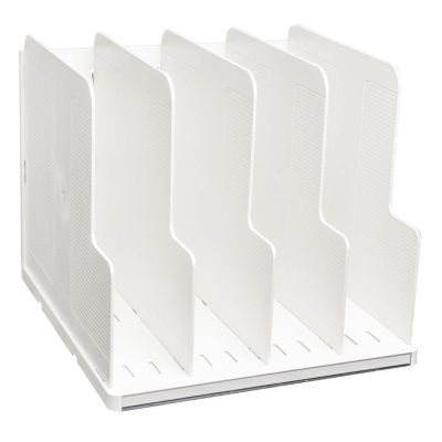 Exacompta Modulotop Sorter A4+ AutentiK Weiß, 5 Trennplatten flexibel, Etikettenhalter, Blauer Engel, 25 Jahre Garantie