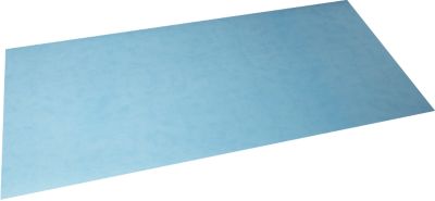 Exacompta Schreibunterlage 430 x 900 mm, zweifarbig, PU-Kunstleder, rollbar, rutschfest & abwischbar, Made in France, für Büro & Homeoffice, himmelblau/marineblau