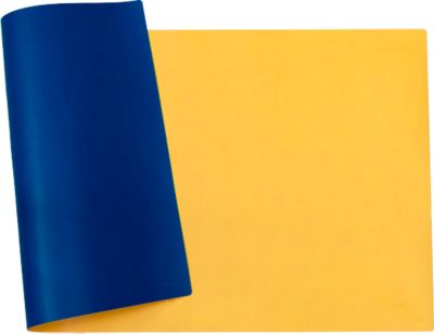 Exacompta Schreibunterlage BeeBlue, PU-Kunstleder, flexibel & rutschfest, abwischbar, B 400 x T 800 mm, safran/türkis