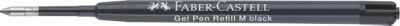 Faber-Castell Ersatz-Gelrollermine G2, Strichstärke 0,6 mm, Ø 1,0 mm, Schreibfarbe schwarz, dokumentenecht, mit Metallspitze, Kunststoff, 10 Stück