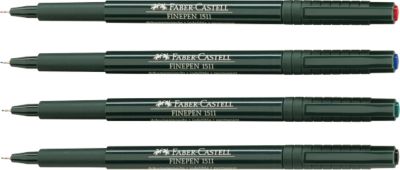 FABER-CASTELL Finepen Document, 0,4 mm, rot, 10 St.
