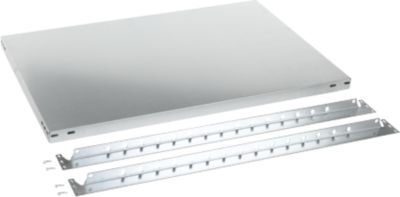 Fachboden für Grundregal/Anbauregal ORDO Industry, höhenverstellbar, Stärke 40 mm, Tragkraft bis 140 kg, B 750 x T 400 x H 40 mm, Stahl verzinkt