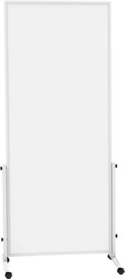 Fahrbares Whiteboard MAULsolid easy2move, Stahlblech, weiß beschichtet, magnethaftend B 750 x H 1800 mm