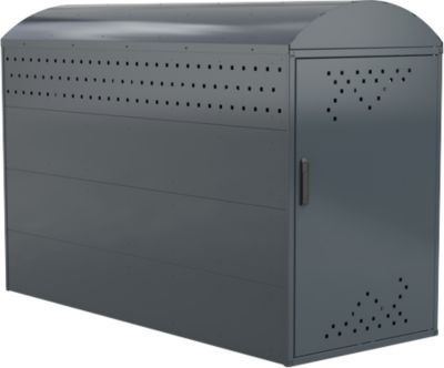 Fahrradgarage BikeBox 1 B mit Bogendach, anthrazitgrau RAL 7016