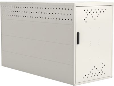 Fahrradgarage BikeBox 1 G mit Giebeldach, grauweiß RAL 9002