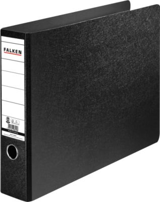 FALKEN Ordner, DIN A3, mit Rückenschild, Rückenbreite 80 mm, Querformat