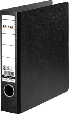 Falken Ordner, DIN A5 hoch, schwarz, Rückenbreite 50 mm