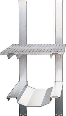 Fass- und Gitterrostregal, für Gefahrstoffdepot Safe Master, 1 Gitterrost, 1 Fass