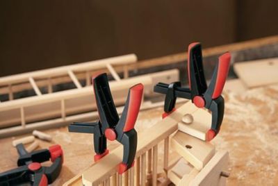 Federzwinge BESSEY VarioClippix XV, stufenlos verstellbare Spannweite bis 55 mm, Ausladung 37 mm, 12 Stück