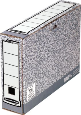 Fellowes Archivschachtel Bankers Box®, f. DIN A4, Füllhöhe 80 mm, 10 Stück