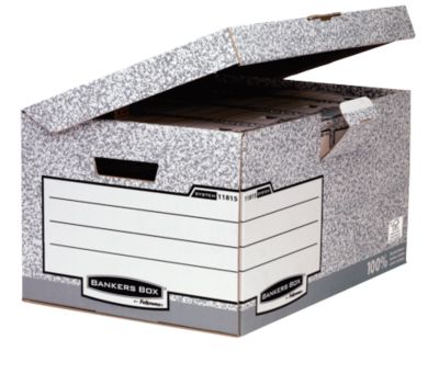 Fellowes Klappdeckelbox Bankers Box® Maxi, belastbar 12 kg, 10 St.