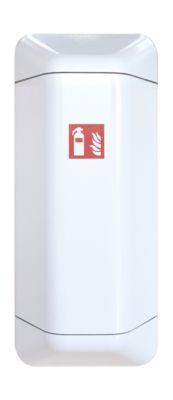 Feuerlöscherschrank help, Kunststoff, B 434 x T 225 x H 1028 mm, weiß