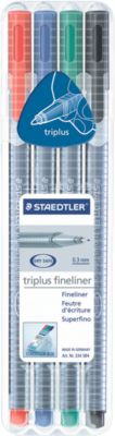 Fineliner STAEDTLER Triplus 334, 4er-Mix