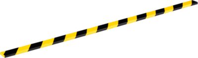 Flächenschutzprofil Durable S10, rechteckig, Klebefläche 40 mm, selbstklebend, für Innen- & Außenbereich, L 1000 mm, PU-Schaum, gelb/schwarz