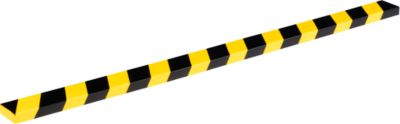 Flächenschutzprofil Durable S20, rechteckig, Klebefläche 60 mm, selbstklebend, für Innen- & Aussenbereich, L 1000 mm, PU-Schaum, gelb/schwarz