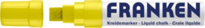 Franken Kreidemarker Jumbo ZKM1504, Keilspitze, Strichstärke 5-15 mm, Tinte auf Wasserbasis, neongelb