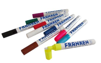 Franken Kreidemarker Set ZKM96, 10 Stück, farblich sortiert, Strichstärke 2 - 5 mm