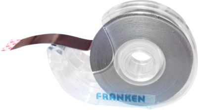 FRANKEN Magnetband, im Spender, selbstklebend, 19 mm x 800 cm, schwarz