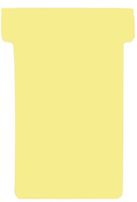 Franken T-Karten, für Stecktafel, Größe 1, Kopfbreite 29 mm, Fußbreite 17 mm, Höhe 47 mm, gelb