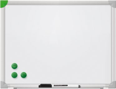 Franken Whiteboard U-Act!Line®, Hoch- & Querformat, lackiert, magnethaftend, recycelbar, mit Ablageschale, B 400 x H 300 mm