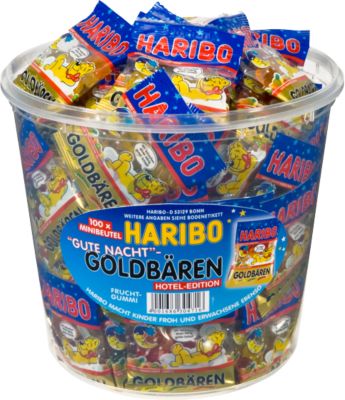 Fruchtgummi Haribo Gute Nacht Goldbären, 100 Tüten