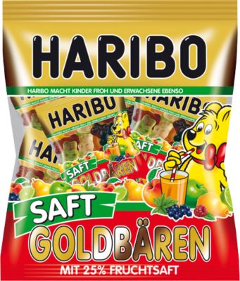 Fruchtgummi Haribo Saft Goldbären Minis, 25% Fruchtsaft, 220 g